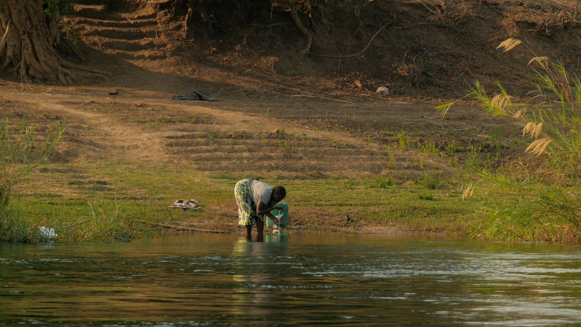 Woman by the Zambezi River