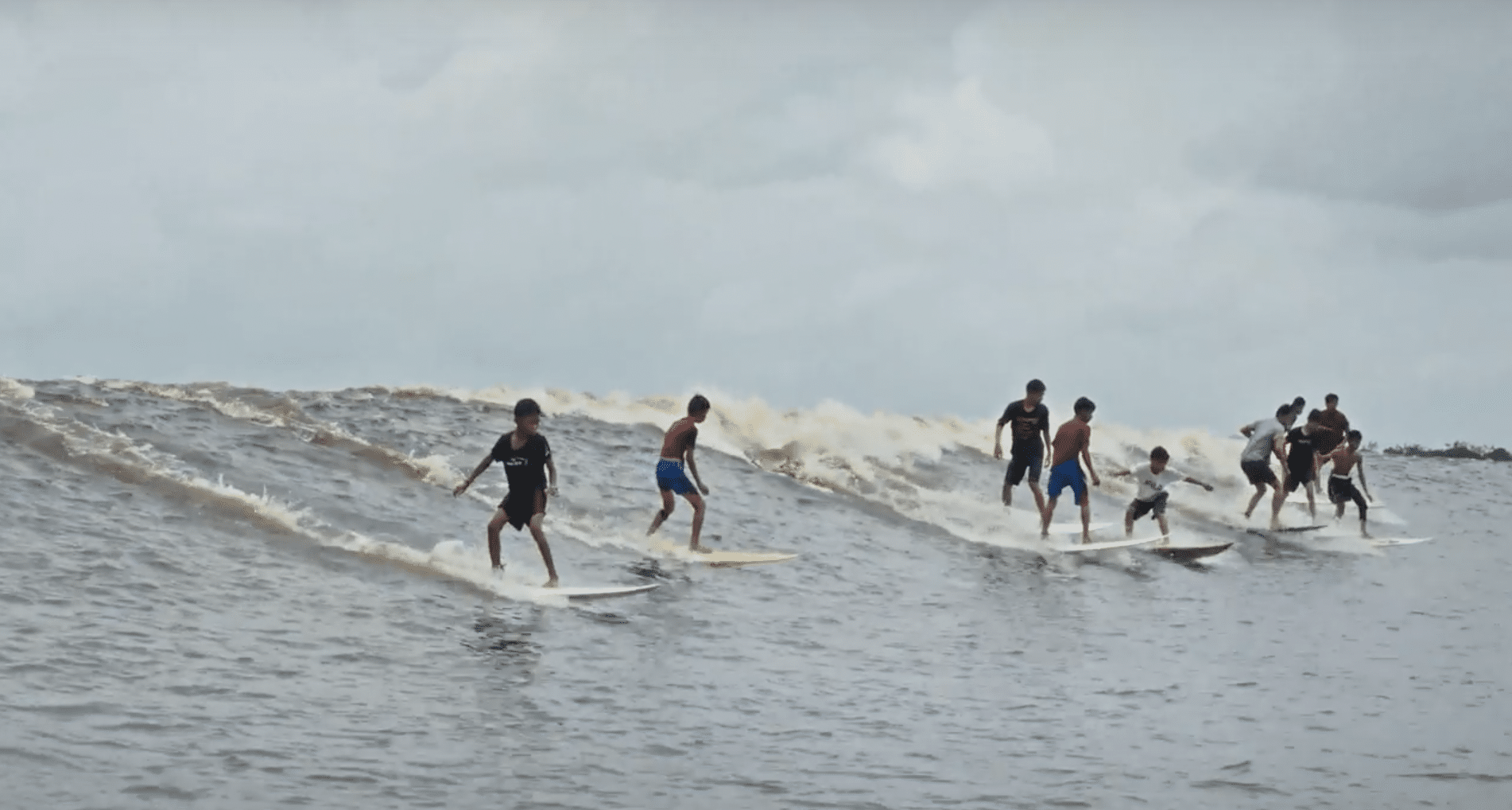 Surfers embracing the recreational importance of our rivers
